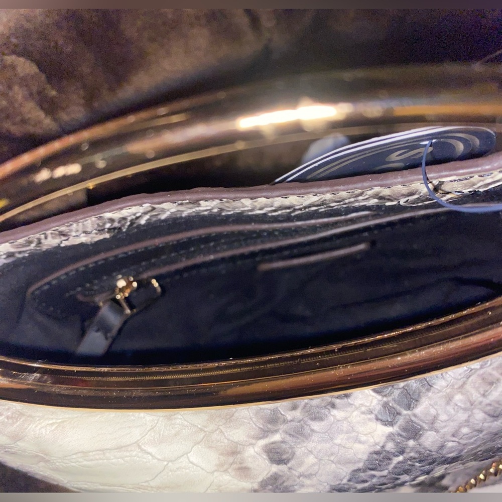 SCOOP Python Pattern Faux Leather Clutch Bag - Picture 5 of 6